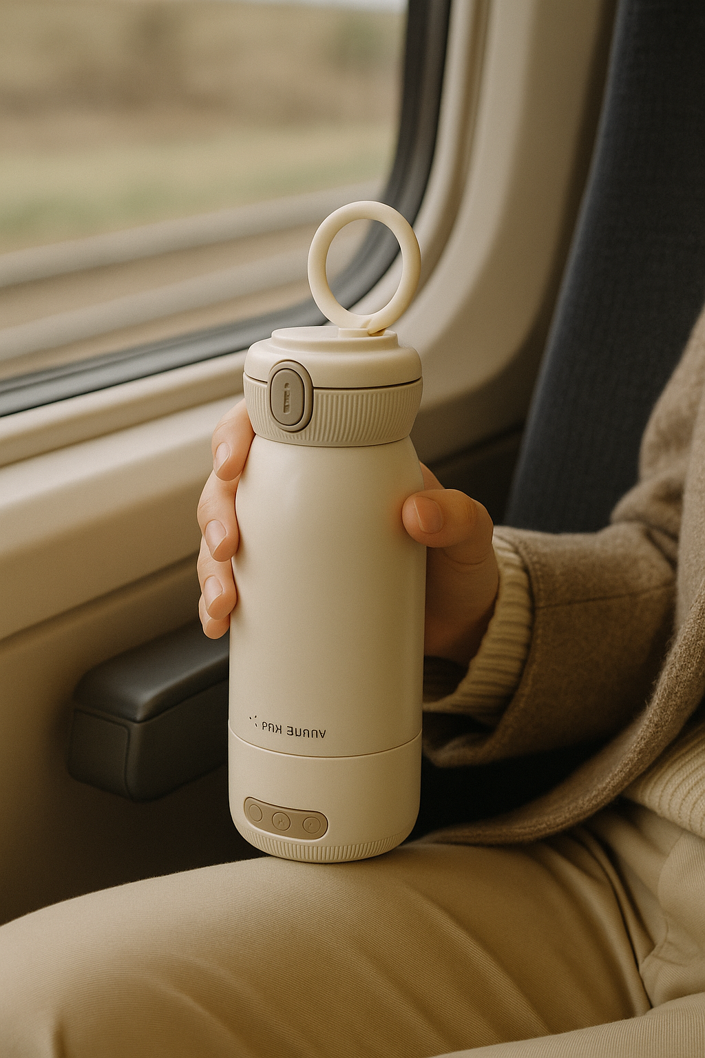 Baby Fläschchenwärmer - CalmeBottle Pure – in Cremeweiß