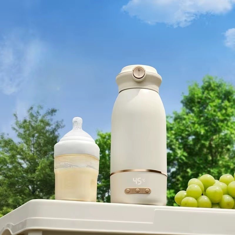 CalmeBottle Pure – Der minimalistische Babyfläschchenwärmer in Cremeweiß - calme