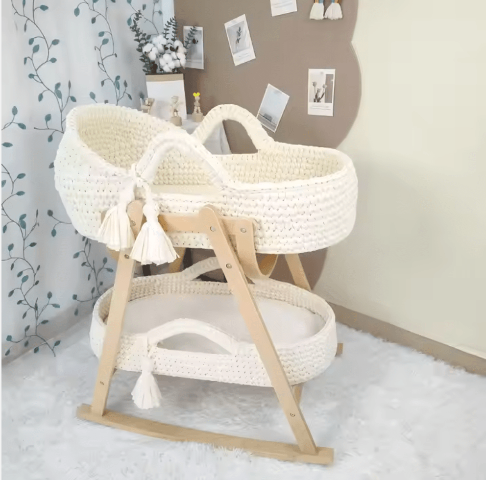 Wiegenzauber – Natürliches Design, beruhigendes Schaukeln Beige - calme
