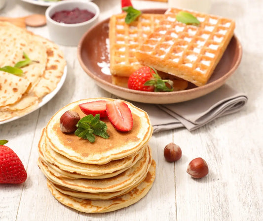 Mini-Pfannkuchen und Waffeln: Süßer Snack für unterwegs - calme