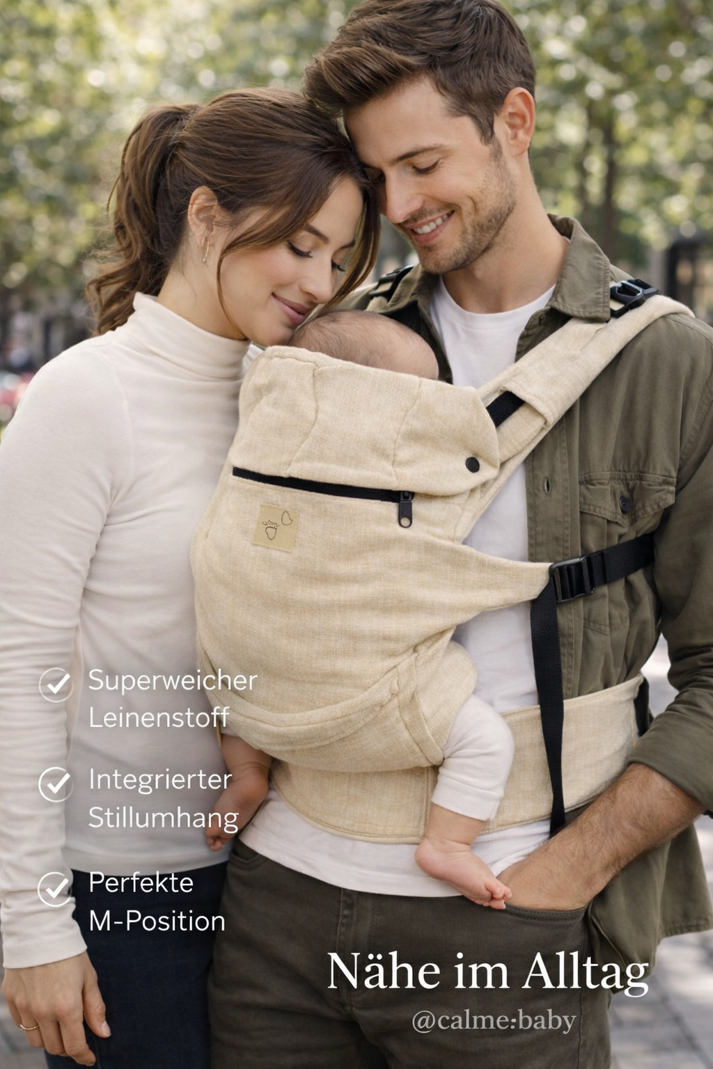 Babytrage leinen stilltrage Stillen unterwegs 