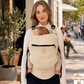 Calme Calin ergonomische Babytrage aus Leinen – mit integriertem Stillumhang, magnetischen Verschlüssen & breitem Bauchgurt