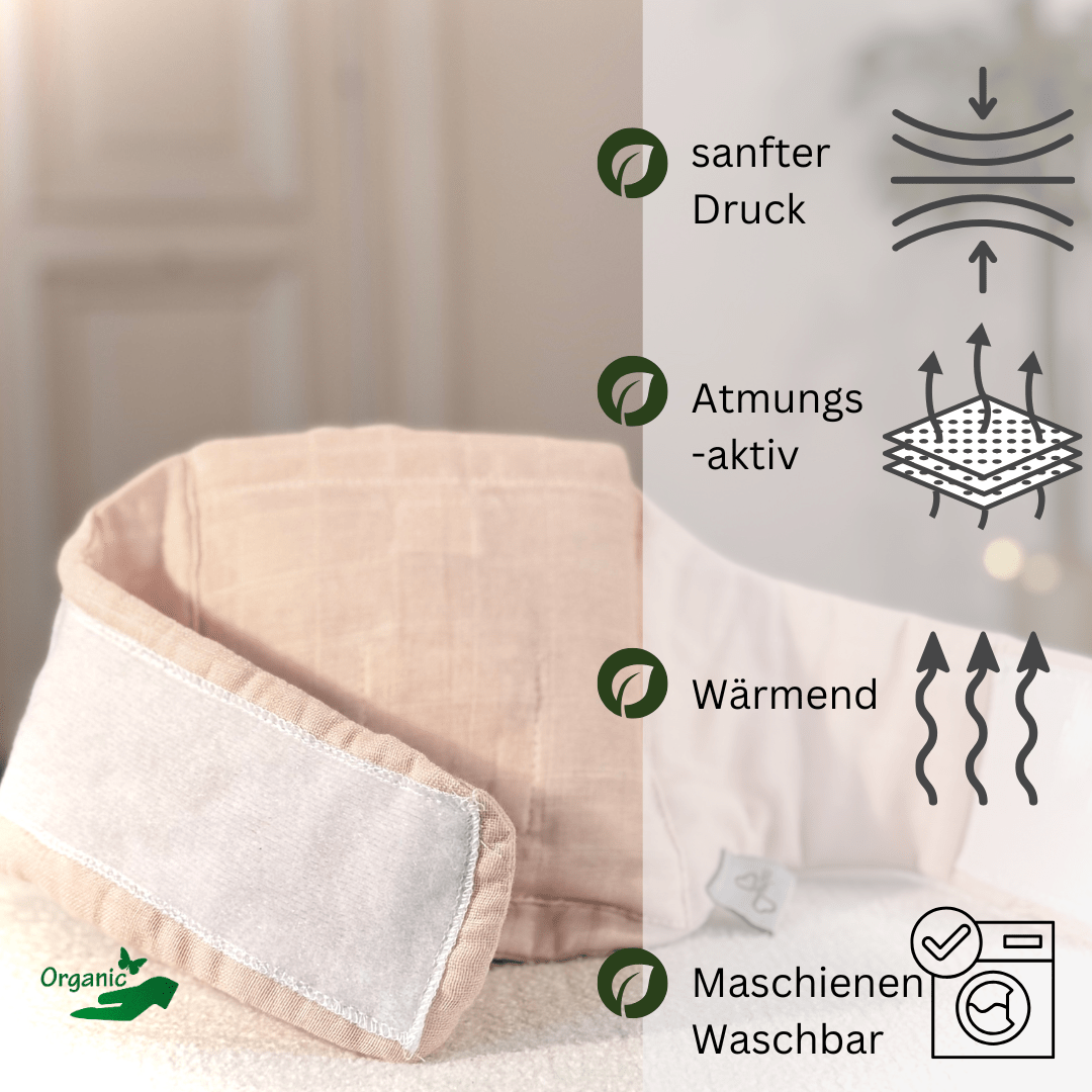 TumMe - 3 in 1 Organic Hernien - Gurt, Bauchband & Wärmetherapie - calme